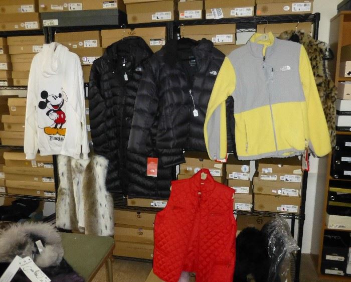 North Face is sold, Mickey and others.