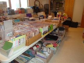 Rubber stamps and craft supplies