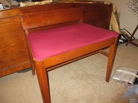 Mid Century vanity bench