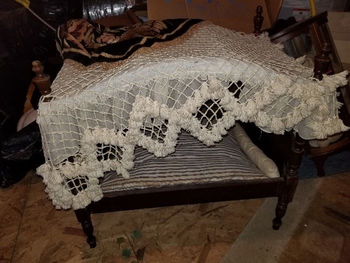 antique canopy doll bed