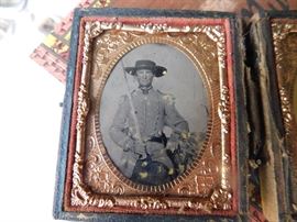 Small Confederate Image(Estate Find)/Flaking
