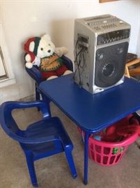 Child's table and chairs