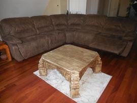 Recliner sofa, perfect for media room
