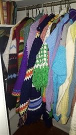 Hand Knit or Crocheted Sweaters & Capes