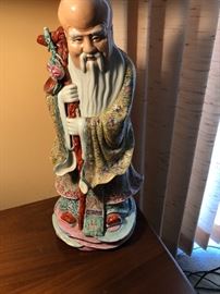 Table top ancient Buddhist porcelain statue 