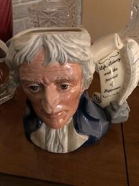 Large Collection of Toby mugs Royal Doulton Thomas Jefferson Toby Mug 