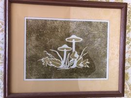 mid Century mushroom print