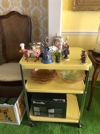Vintage 3 tier metal cart
