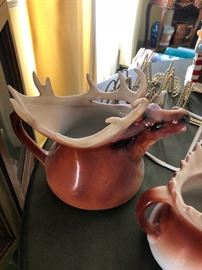 Royal Bayreuth Moose/Elk/Cow Pitchers