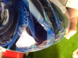 Signed art glass vase