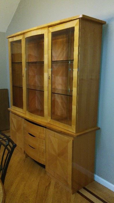 Best In Class. Hand Made Italian Designer Display Cabinet Tall China Cabinet aka China Closet For Sale! Was $6,k new. Now asking $1,000. Obo.