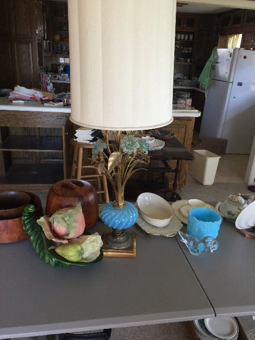 Murano Glass Lamp -- very Hollywood Regency