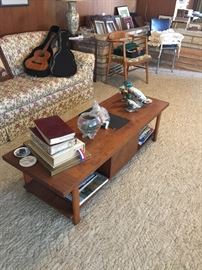 Walnut Coffee Table -- There is a matching set of three of these in the living room
