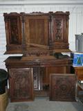 carved antique cabinet European