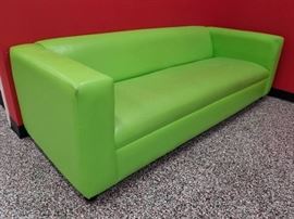 Green vinyl couch