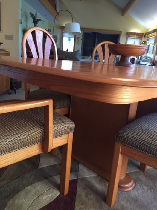 Giguere and Morin contemporary dining set.  Made in Canada