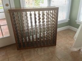 Large wooden wine rack