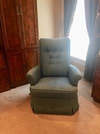 Pale blue recliner