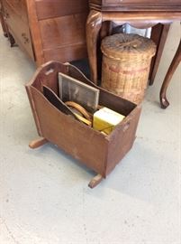 Cradle magazine rack