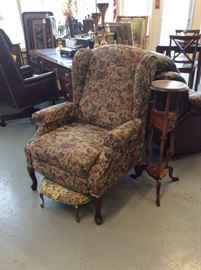 Barely used wingback reclinder.