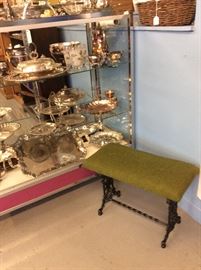 Look at this little iron bench