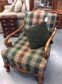 This is a great pecan Arm Chair