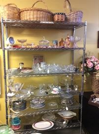 Wonderful baskets and serving pieces