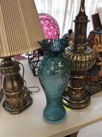 Wonderful Turq Glass Vase