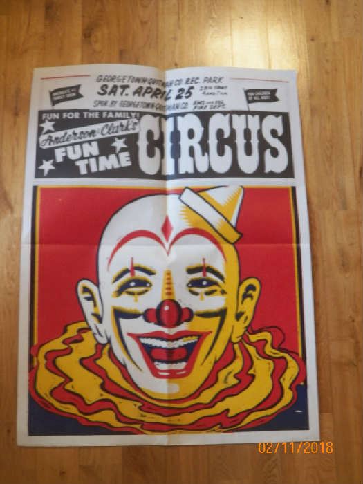 Vintage circus poster and we have many more.