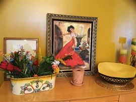 Flamenco dancer oil painting 