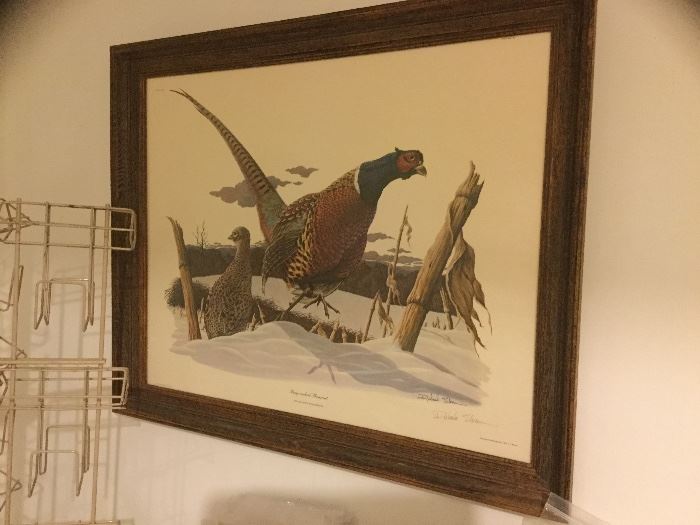 Richard Sloan Ring-necked Pheasant signed lithograph w/ COA 