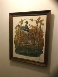 Richard Sloan "Mallard Duck" signed lithograph w/COA