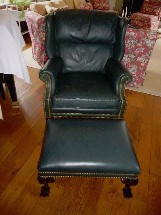 Hancock & Moore  leather chair set