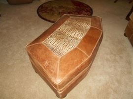 Mayo Leather Ottoman