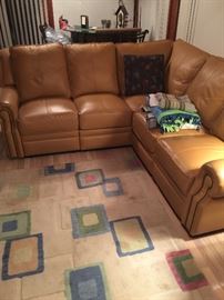 Almost new leather couch
