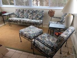 Vintage Meadowcraft wrought iron patio set