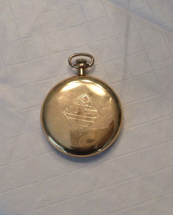 Antique Man's Pocket Watch, engraved