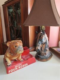 Four Roses advertising, Fab vintage horse lamp