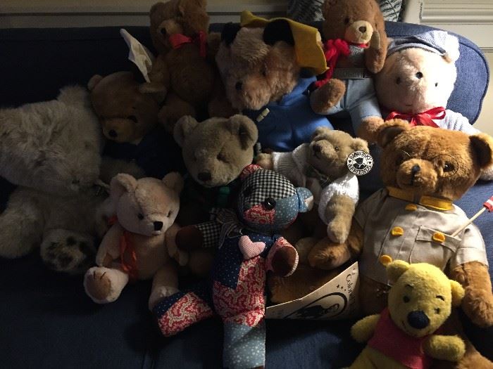 Teddy bear collection.  