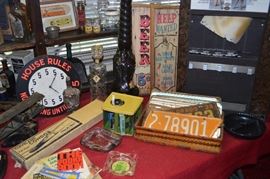 Man Cave Great vintage license plates