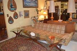 Piano Room  Adrian Pearsall Jacks Tables, and Couch