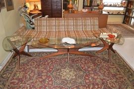 Piano Room  Pearsall couch and tables