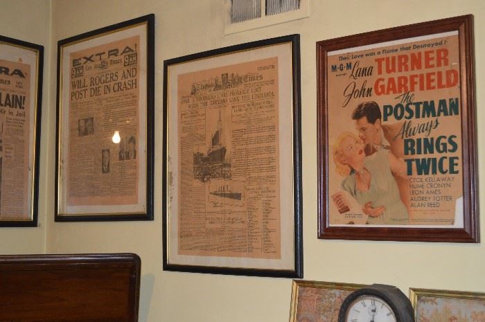 Radio Room Framed Newspaper Front Pages