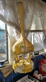 Great 1980s Macrame Hanger - Sweet