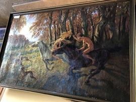 Massive Painting on Burlap - WPA Project 