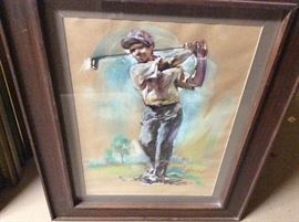 Golfing art