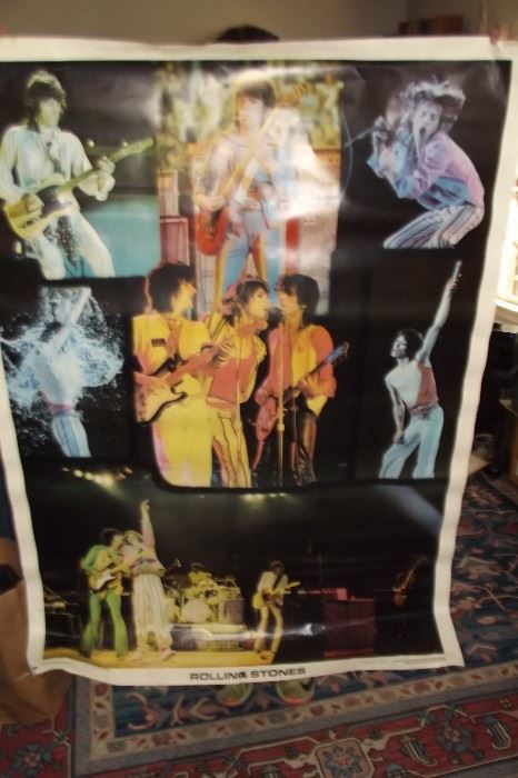 1976 Original Rolling Stones Concert Poster.