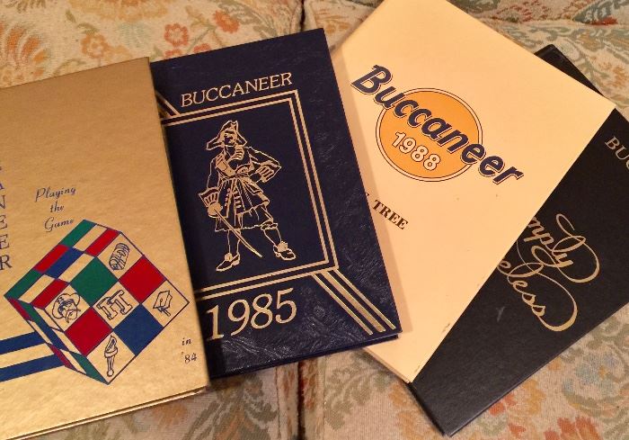 Pine Tree and Gilmer Buckeye vintage yearbooks