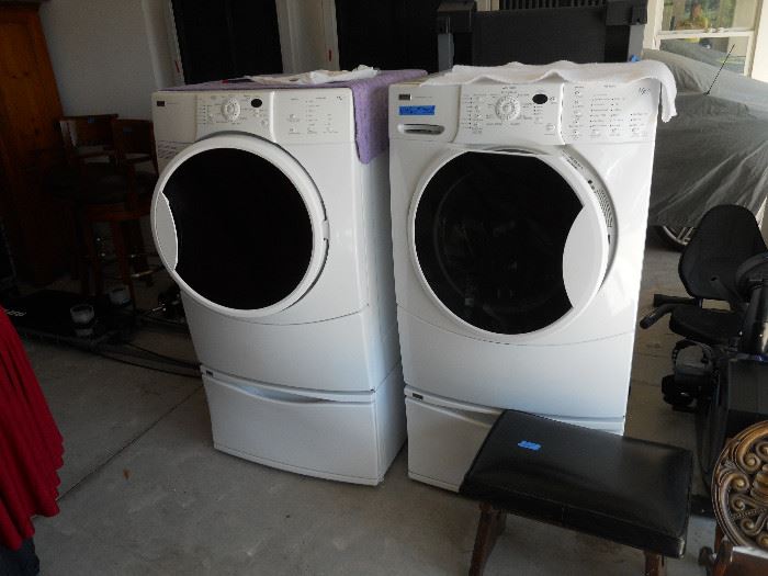 Brand New Washer Dryer with Pedestals