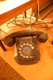Vintage Bakelite Rotary Dial Phone